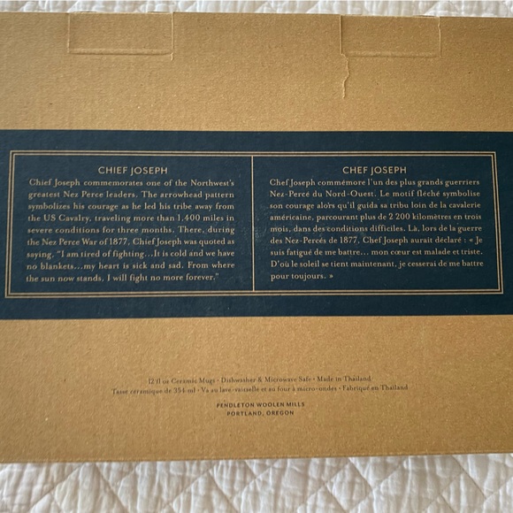 Pendleton Chief Joseph Mug Set of 4 - Picture 3 of 4